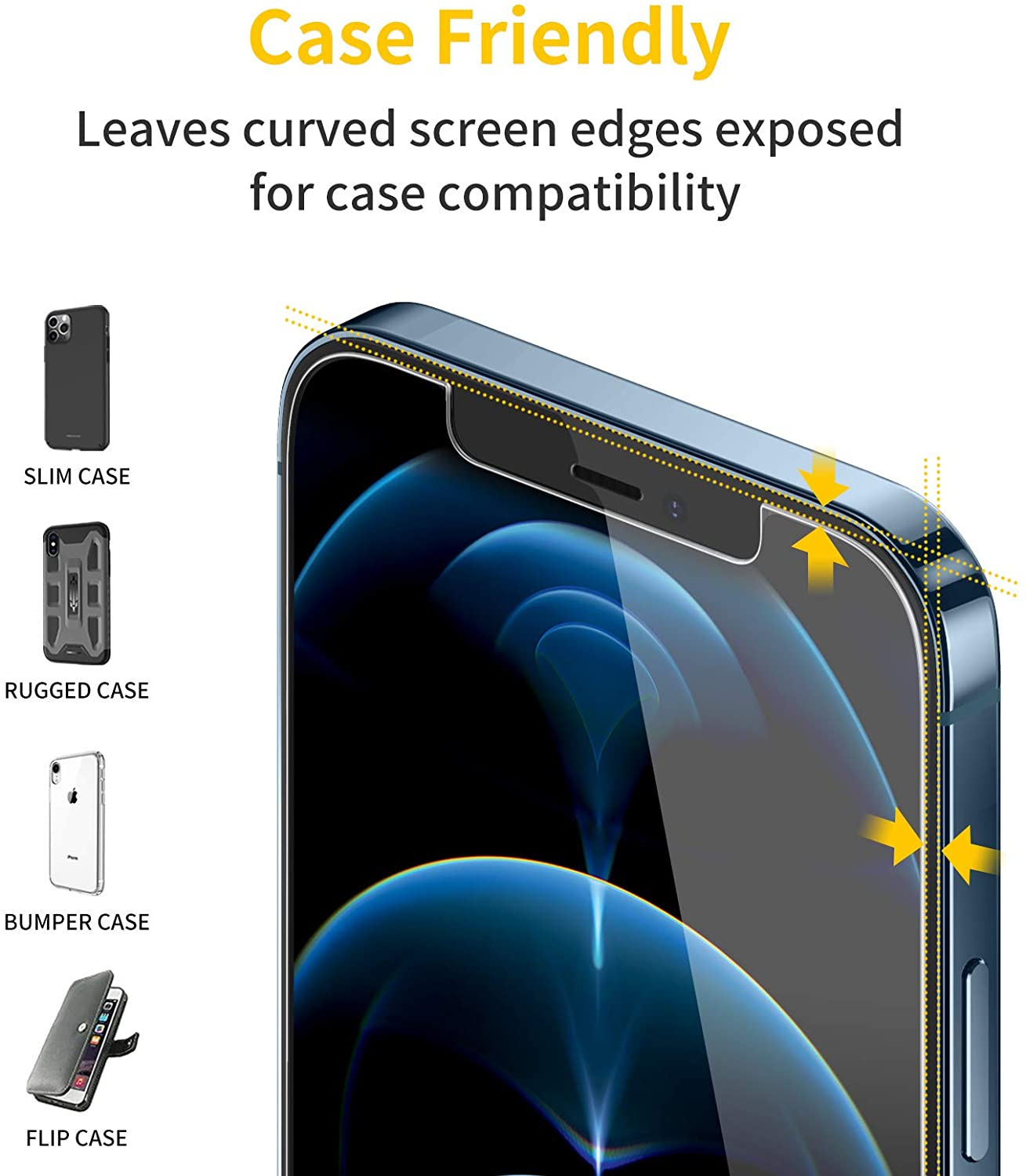 Para iPhone 11 Pro, 11 Pro Max Protector de Pantalla Vidrio Templado Ringke  0,33 Paquete de 3