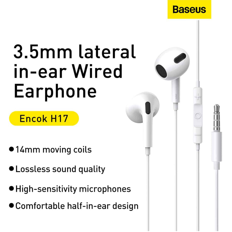 Baseus H17 3.5mm C/ Microfono Para Samsung Android Apple -