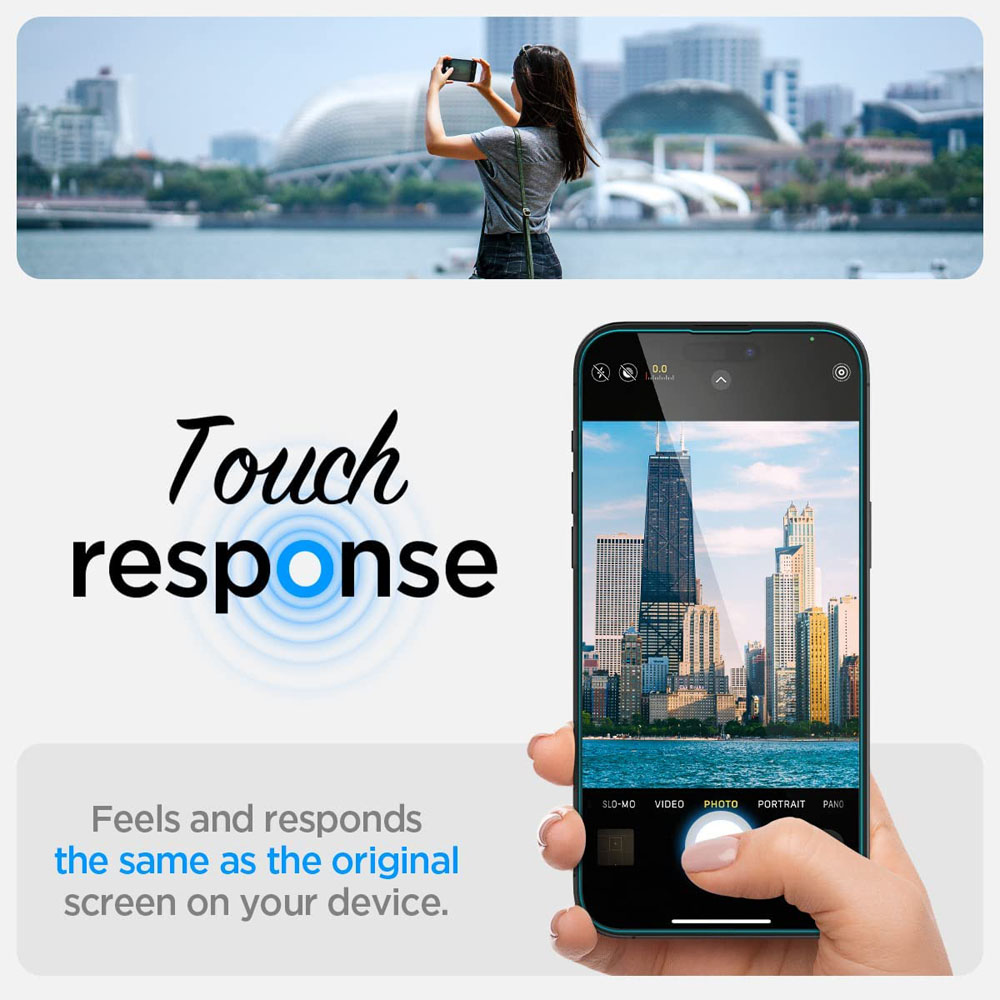 Spigen GlasTR EZ FIT - Protector de pantalla de vidrio templado para iPhone  12 Pro Max, paquete de 2