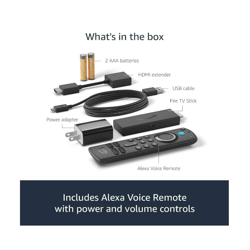 Fire TV Stick HD (3.ª Gen) Con Alexa Voice Remote 