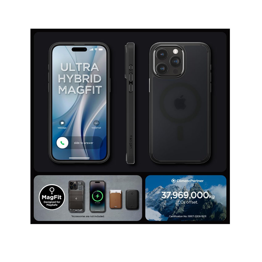Spigen Funda Ultra Hybrid Compatible con iPhone 15 Pro - Azul